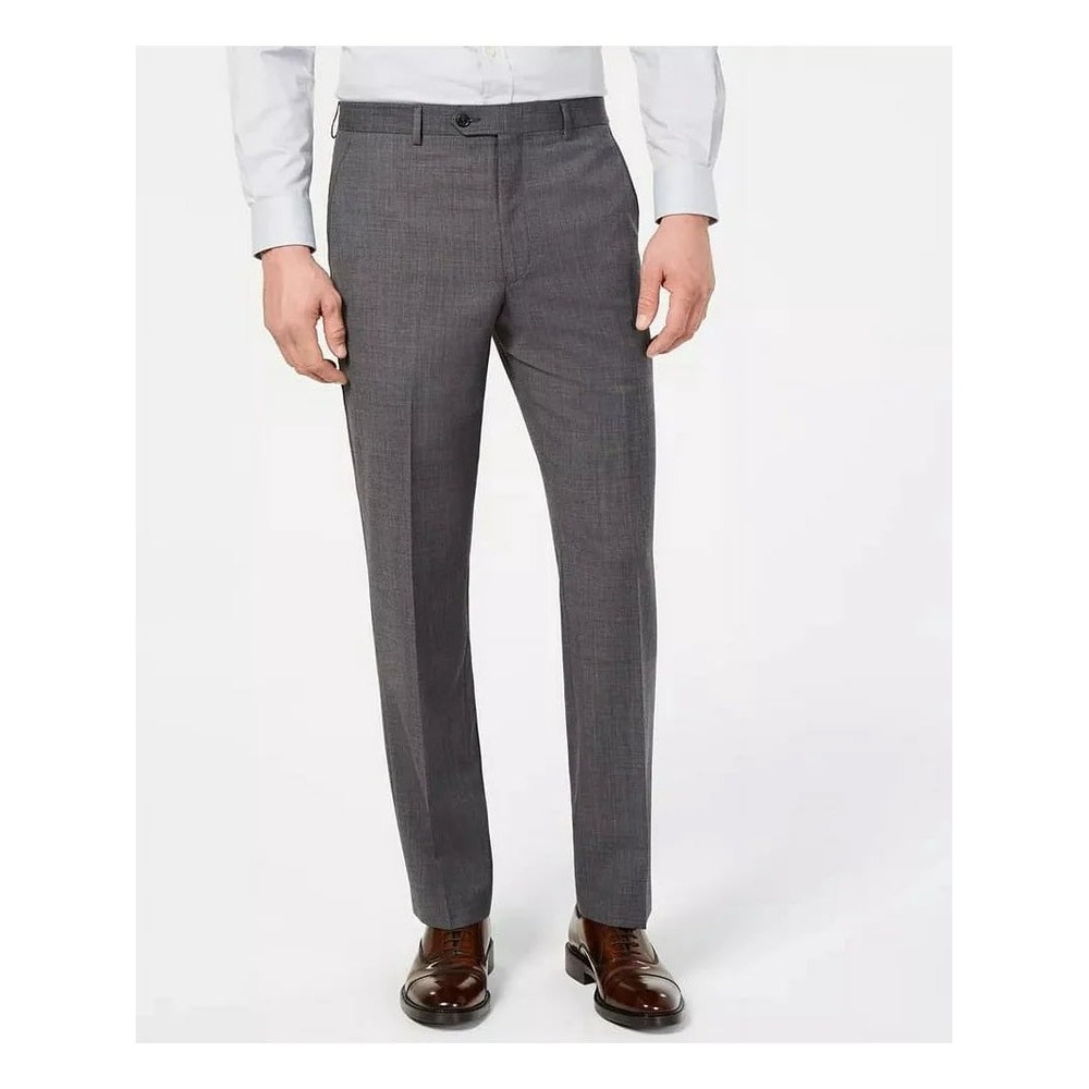 NWT Lauren Ralph Lauren Edgewood Gray Wool Dress Pants 36x30